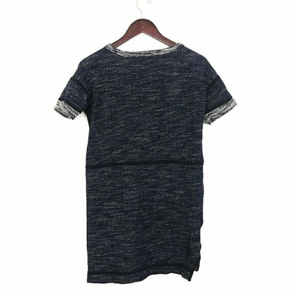 MADEWELL Textured Sweater Dress Marled Blue XS Women's - Picture 4 of 5